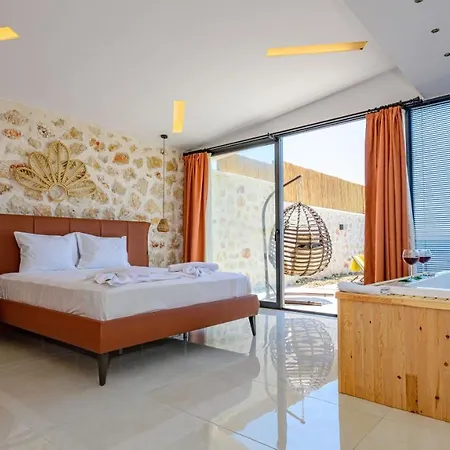 Selim - 1 Bed Honeymoon With Jacuzzi In Kalkan Villa Cavdir (Kas)